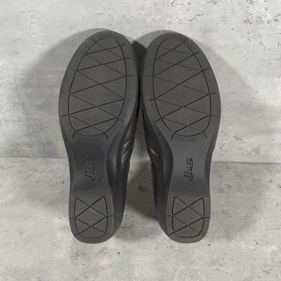 Bass Womens Lite Eleanor Loafer Brown Leather Pleated Slip On Shoes Size 9 M EUC - Picture 6 of 7